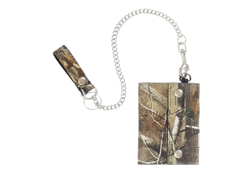 Supreme Leather Chain Wallet (FW25) Realtree Hardwoods Camo