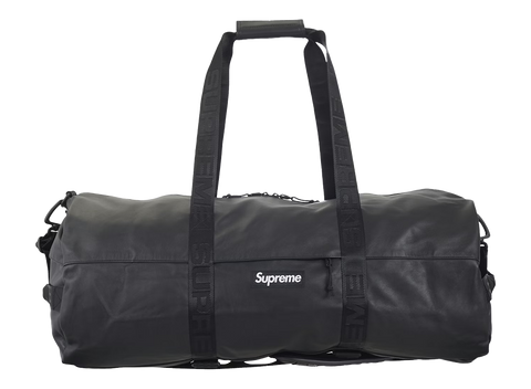 Supreme Leather Large Duffle Bag Black (Pre-Owned)