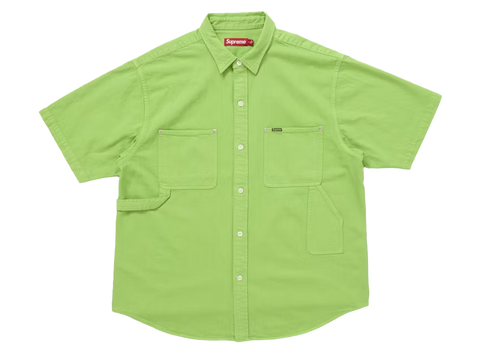 Supreme Loose Fit S/S Denim Painter Shirt Green (Pre-Owned)