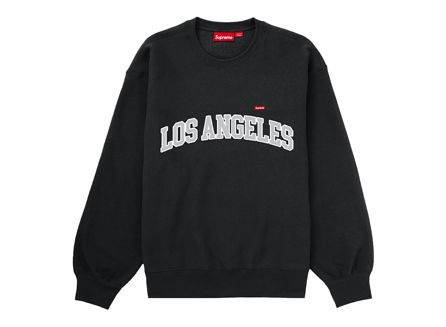 Supreme Los Angeles Shop Small Box Crewneck Black