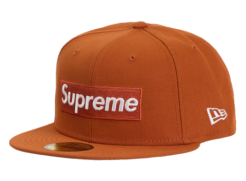 Supreme MLB Teams Detroit Box Logo New Era 59Fifty Fitted Cap Burnt Orange