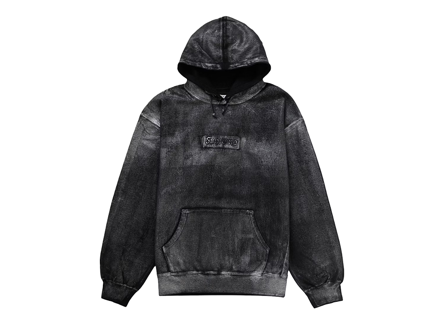 Supreme MM6 Maison Margiela Foil Box Logo Hooded Sweatshirt Black (Pre-Owned)