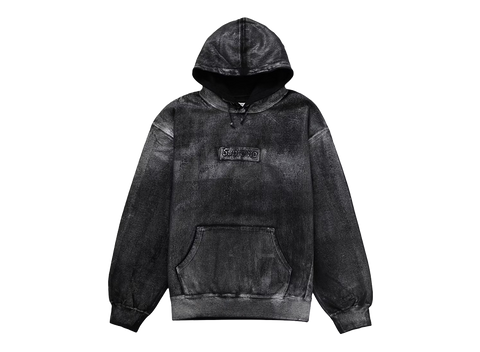 Supreme MM6 Maison Margiela Foil Box Logo Hooded Sweatshirt Black (Pre-Owned)