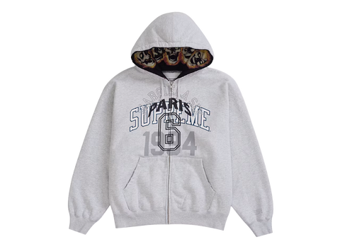 Supreme MM6 Maison Margiela Zip Up Hooded Sweatshirt Ash Grey (Pre-Owned)