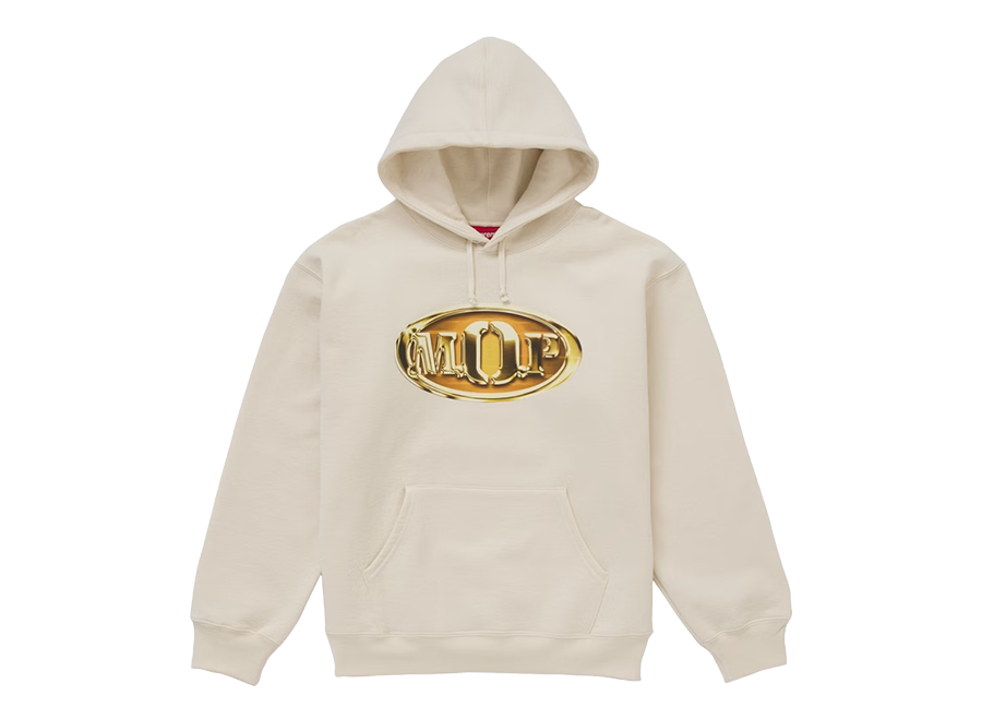 Supreme M.O.P. Hooded Sweatshirt Natural