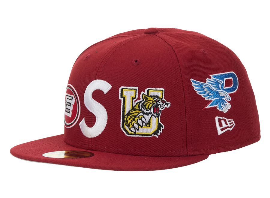 Supreme Mascots S Logo New Era 59Fifty Fitted Cap Red