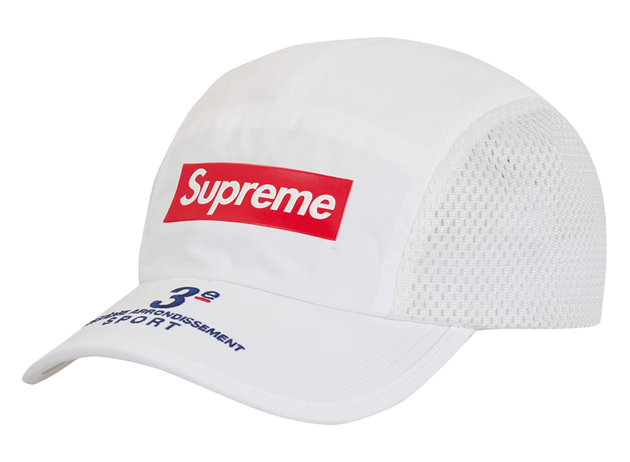 Supreme Mesh Side Panel Camp Cap (SS24) White (Pre-Owned)