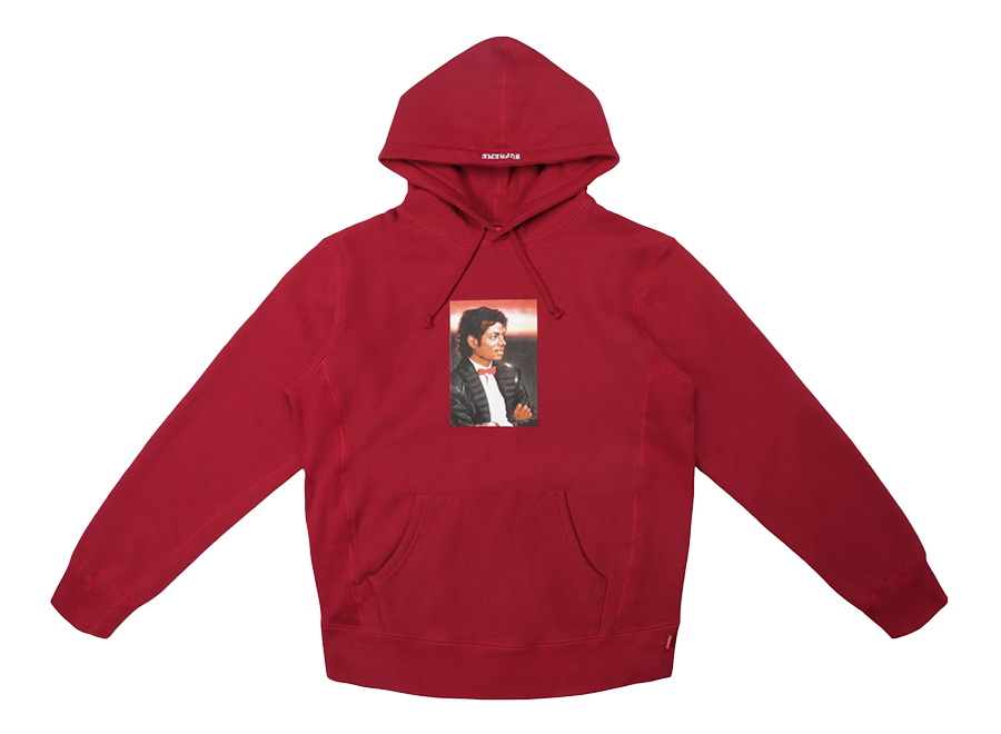 Supreme Michael Jackson Hooded Sweatshirt Cardinal (Pre-Owned)