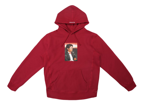 Supreme Michael Jackson Hooded Sweatshirt Cardinal (Pre-Owned)