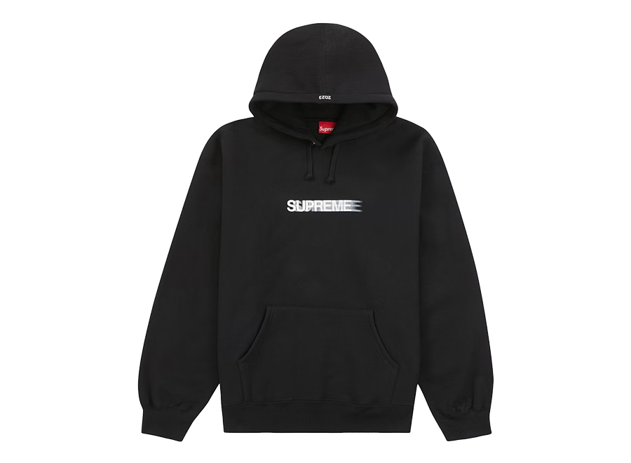 Supreme Motion Logo Hooded Sweatshirt (SS23) Black (Pre-Owned)