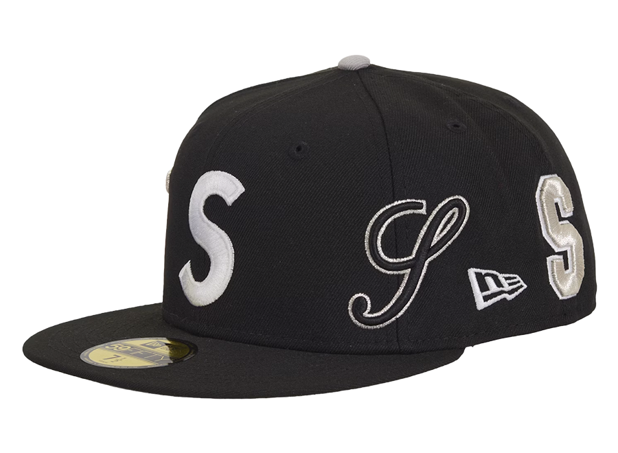 Supreme Multi S Logo New Era 59Fifty Fitted Hat Black