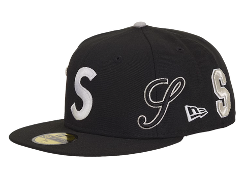 Supreme Multi S Logo New Era 59Fifty Fitted Hat Black
