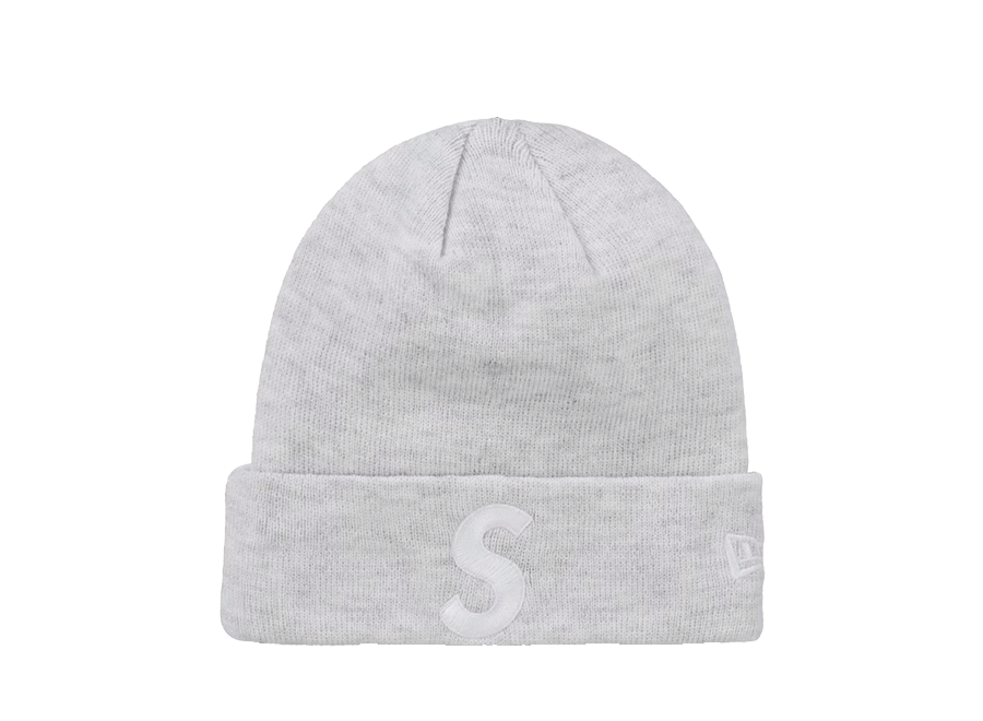 Supreme New Era S Logo Beanie (FW24) Heather Grey