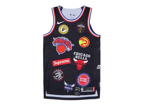 Supreme Nike/NBA Teams Authentic Jersey Black (Pre-Owned)