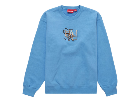 Supreme Overlap Crewneck Light Blue (Pre-Owned)