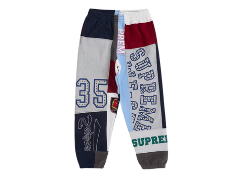 Supreme Patchwork Sweatpant SS25 Navy (Pre-Owned)