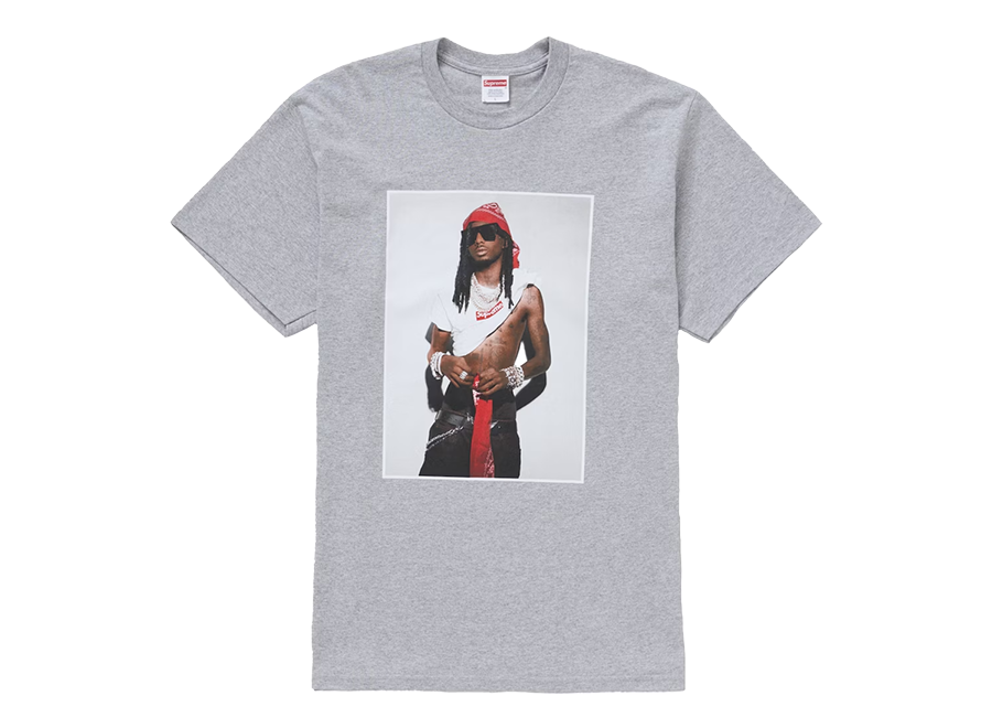 Supreme Playboi Carti Tee Heather Grey (Pre-Owned)