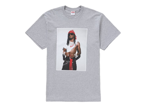 Supreme Playboi Carti Tee Heather Grey (Pre-Owned)