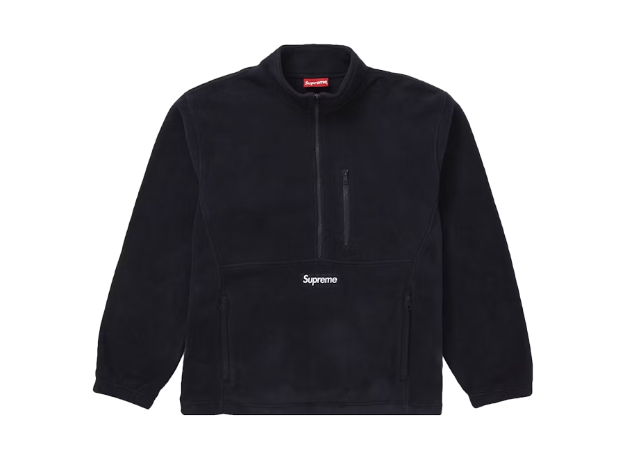 Supreme Polartec Half Zip Pullover (FW21) Black (Pre-Owned)