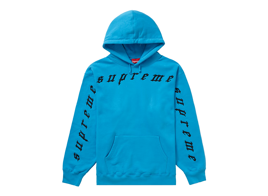 Supreme Raised Embroidery Hooded Sweatshirt Bright Royal (Pre-Owned)
