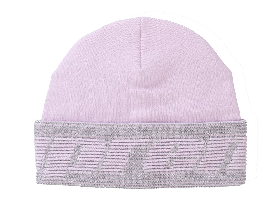 Supreme Reflective Jacquard Beanie Light Pink