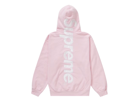 Supreme Satin Appliqué Hooded Sweatshirt (FW23) Light Pink (Pre-Owned)