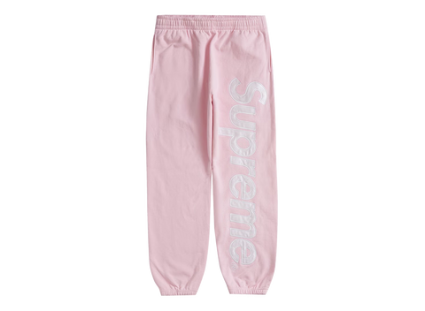 Supreme Satin Appliqué Sweatpant (FW23) Light Pink (Pre-Owned)