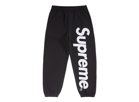 Supreme Satin Applique Sweatpant (FW24) Black