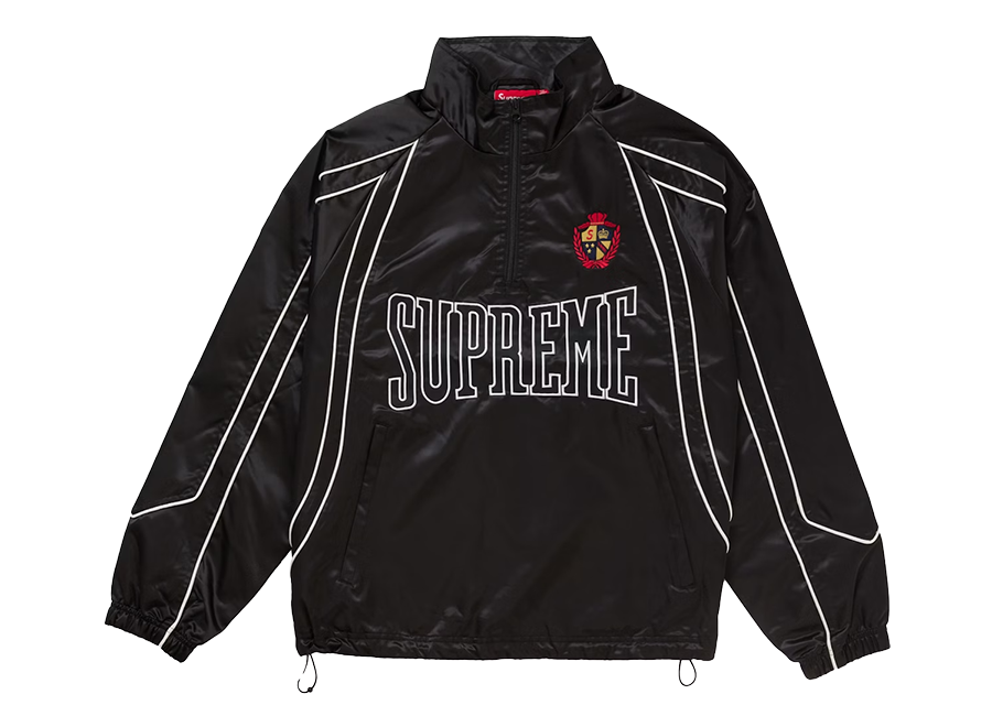Supreme Satin Piping Pullover Black