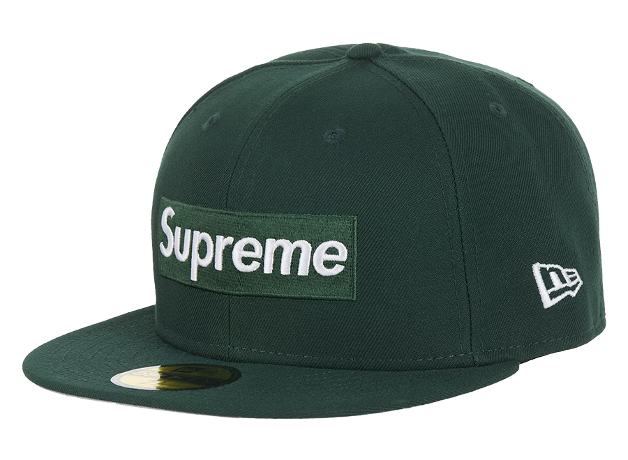 Supreme Box Logo New Era 59 Fifty Fitted Hat Green