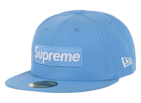 Supreme Box Logo New Era 59 Fifty Fitted Hat Light Blue