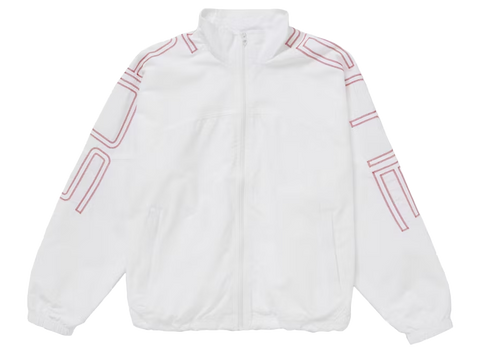 Supreme Spellout Embroidered Track Jacket (SS25) White (Pre-Owned)