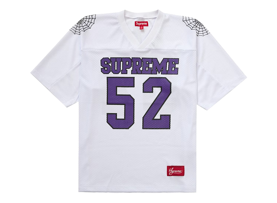 Supreme Spiderweb Football Jersey White