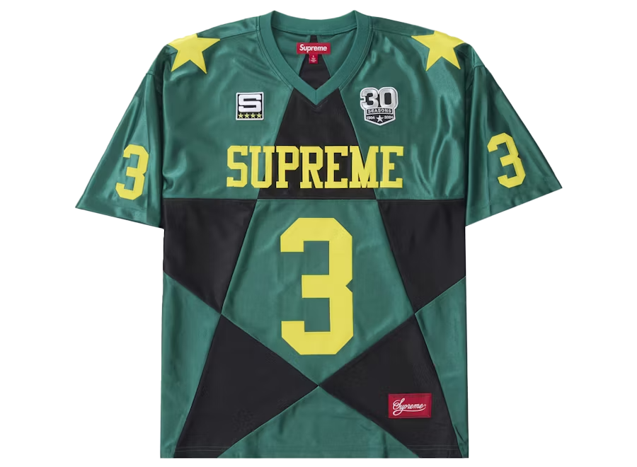 Supreme Star Football Jersey Dark Green