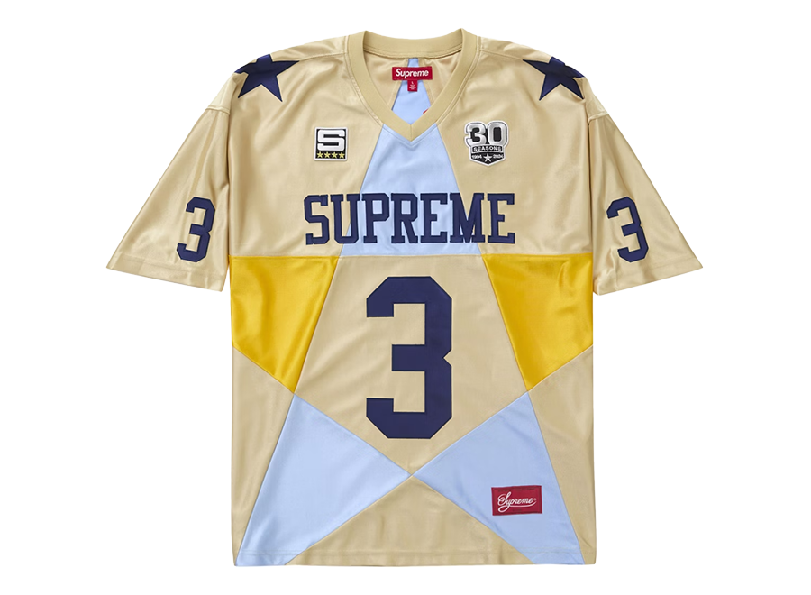 Supreme Star Football Jersey Gold