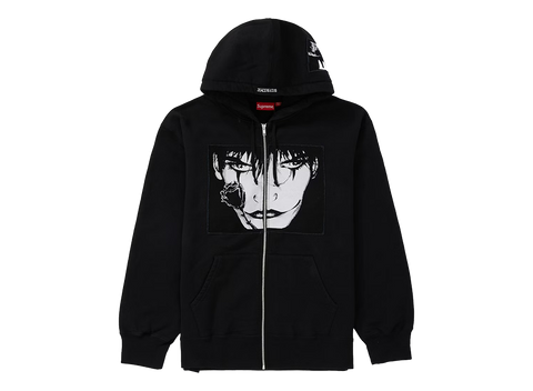 Supreme The Crow Zip Up Hooded Sweatshirt Black (Pre-Owned)