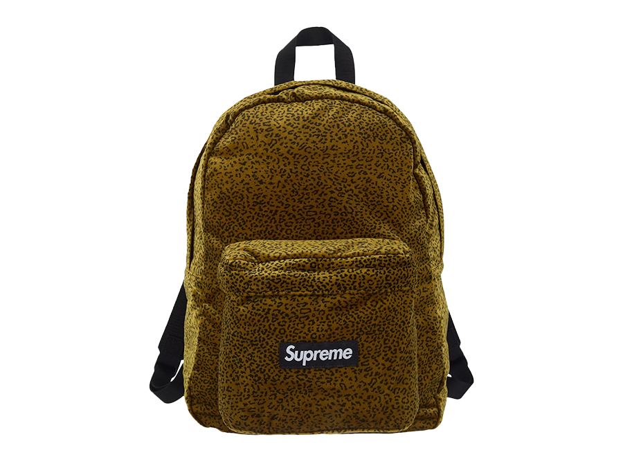 Supreme Velvet Backpack Tan Leopard (Pre-Owned)