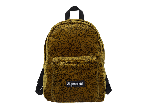 Supreme Velvet Backpack Tan Leopard (Pre-Owned)