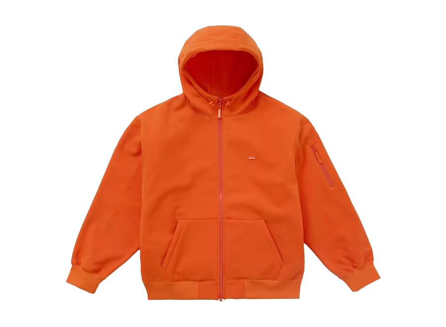 Supreme WINDSTOPPER Zip Up Hooded Sweatshirt (FW24) Orange (Pre-Owned)