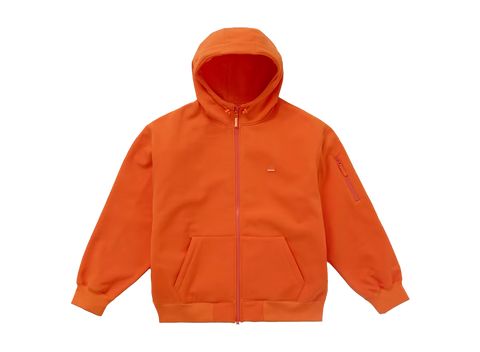 Supreme WINDSTOPPER Zip Up Hooded Sweatshirt (FW24) Orange (Pre-Owned)