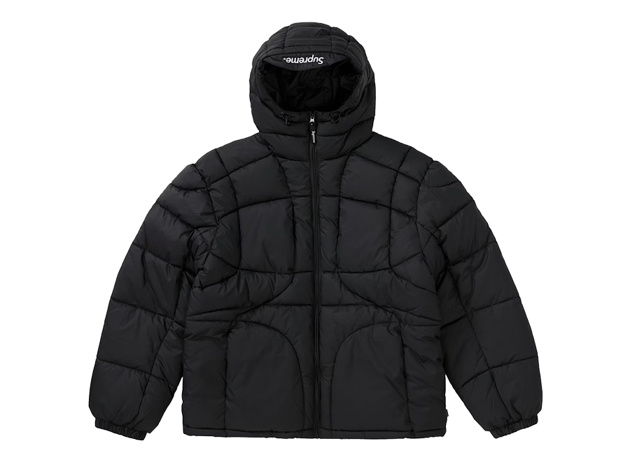 Supreme Warp Hooded Puffy Jacket Black