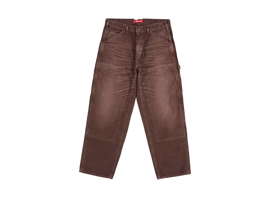 Supreme Worn Double Knee Painter Pant Brown