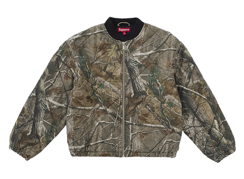 Supreme Zip-Off Sleeve Quilted Bomber Jacket Realtree AP Camo (Pre-Owned)