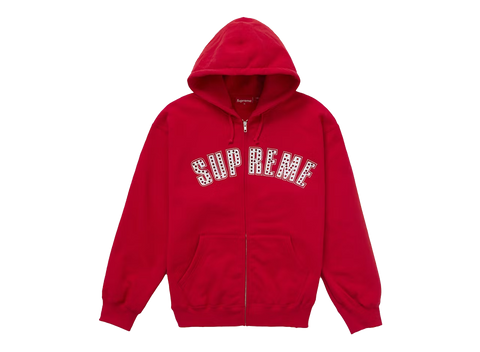 Supreme b.b. Simon Zip Up Hooded Sweatshirt Red (Pre-Owned)