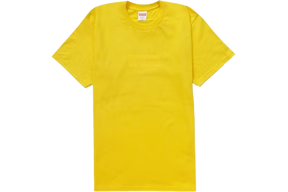 Supreme Tonal Box Logo Tee Yellow