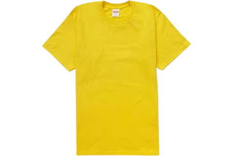 Supreme Tonal Box Logo Tee Yellow
