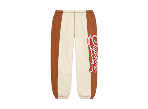 Supreme Paneled Script Sweatpant Natural (Pre-Owned)