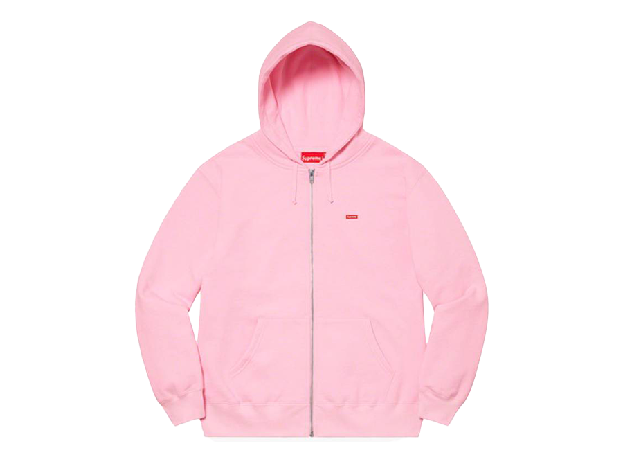 Supreme Small Box Zip Up Hooded Sweatshirt Light Pink (Pre-Owned)