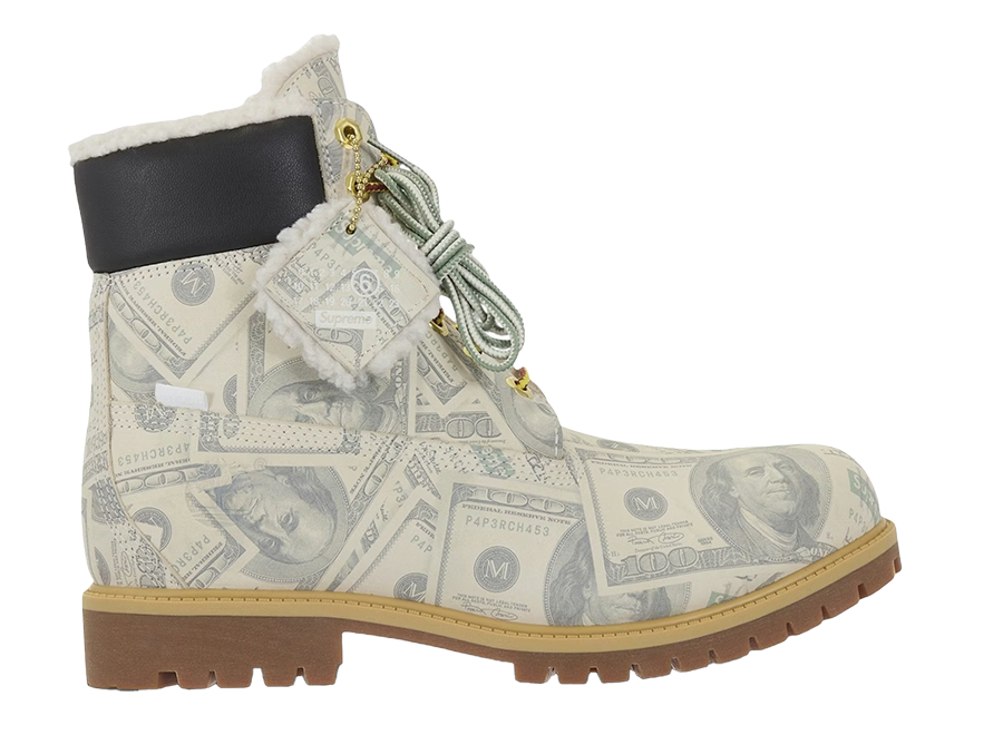 Timberland 6" Premium Waterproof Boot Supreme x MM6 Maison Margiela $100 Bills