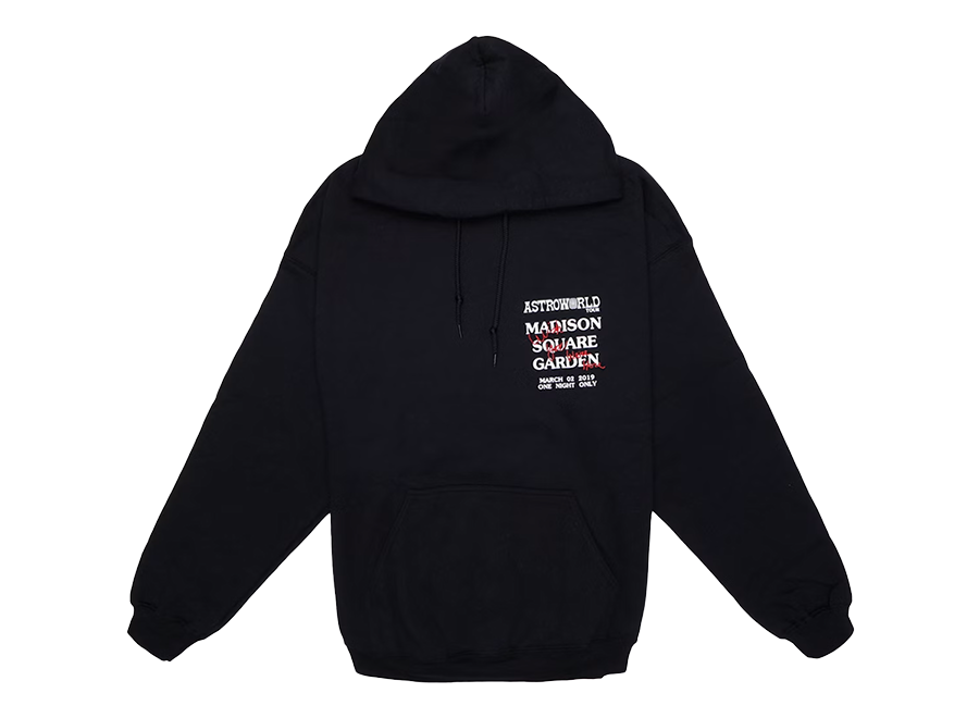 Travis Scott Astroworld MSG Rotten Apple Hoodie Black (Pre-Owned)